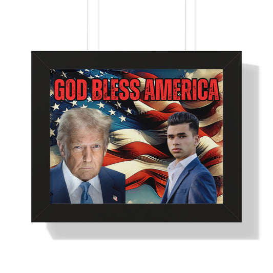 God Bless America Framed Poster